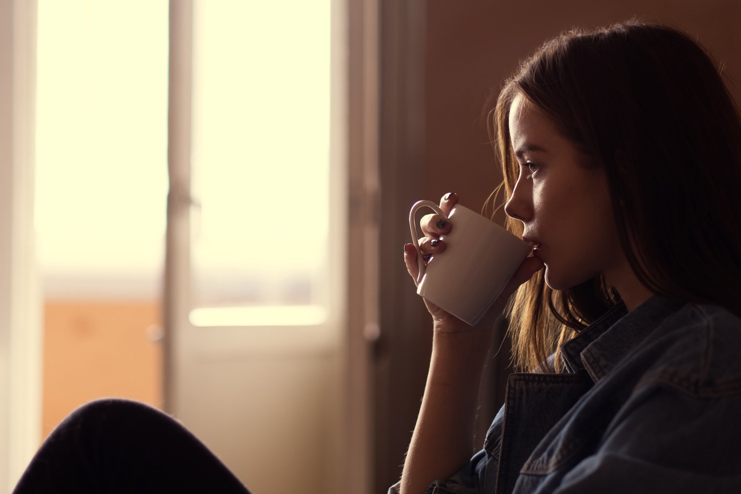 Woman Drinking Coffee